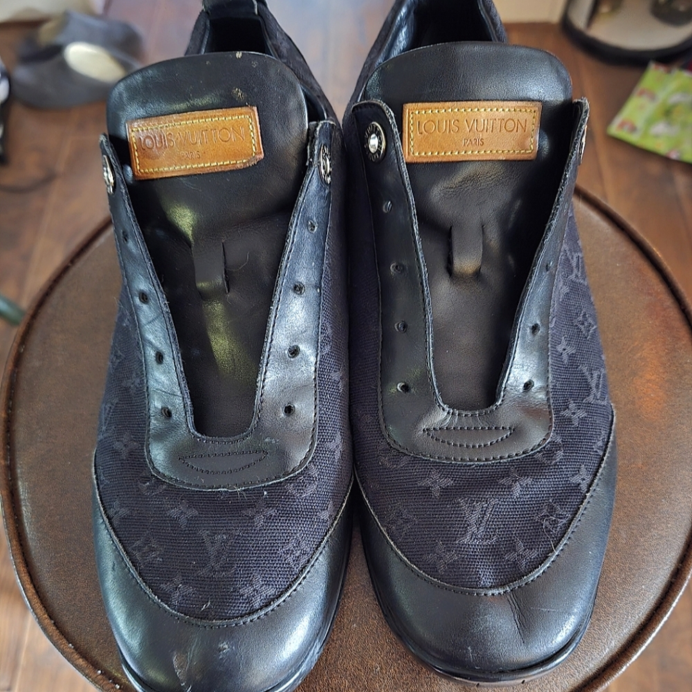 Louis Vuitton Front Row leather trainers